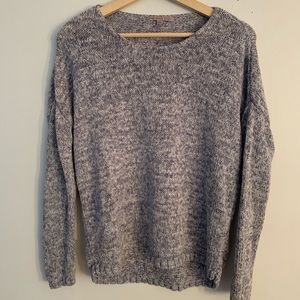 GAP blue and white heather cotton sweater